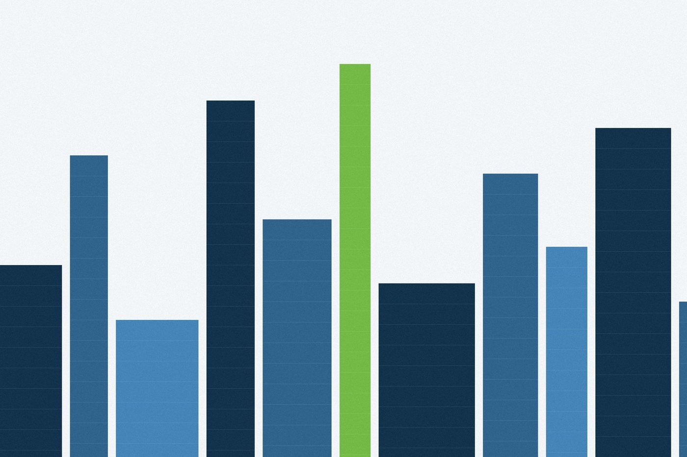 Abstract vertical forms representing diversified sectors and asset types